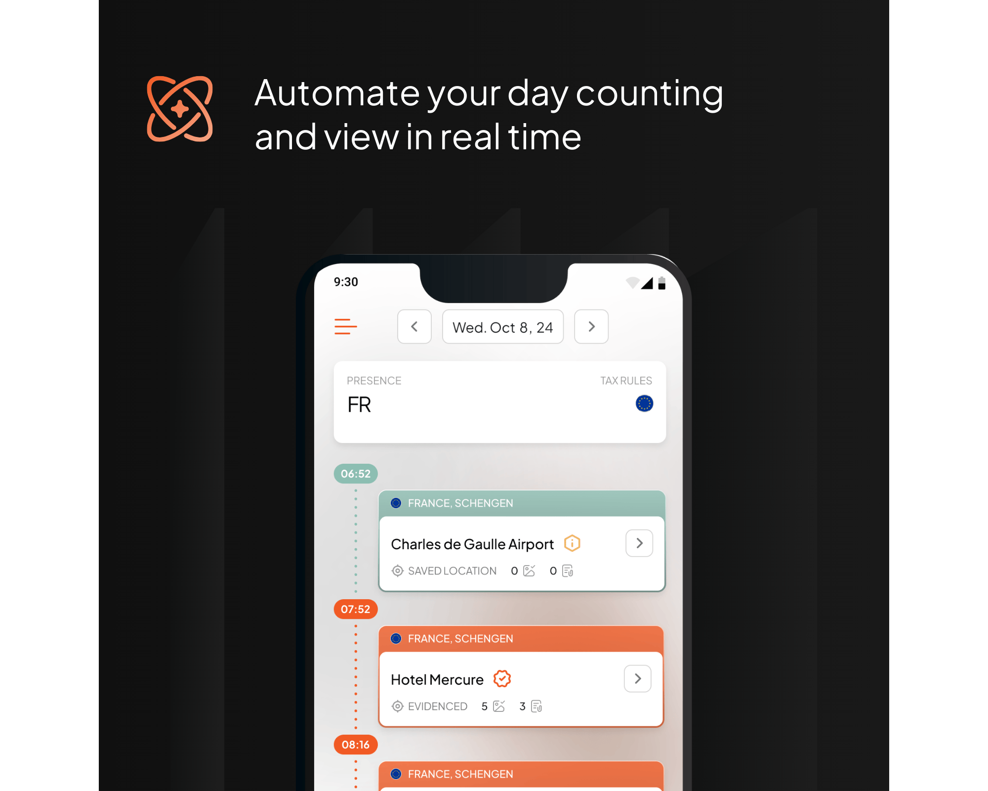 Daysium's automated day counting