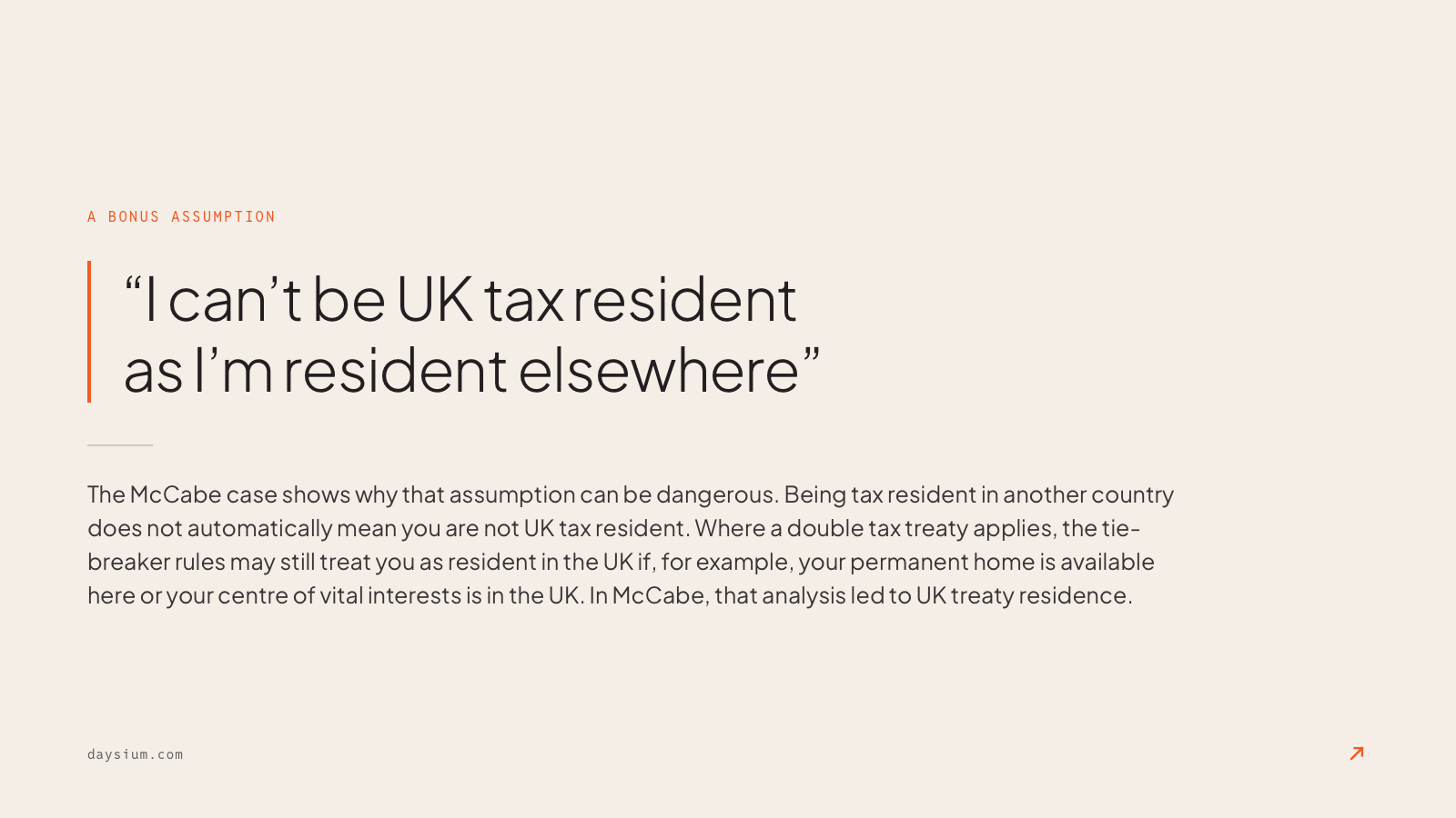 Information on how double taxation works within UK tax residency rules.
