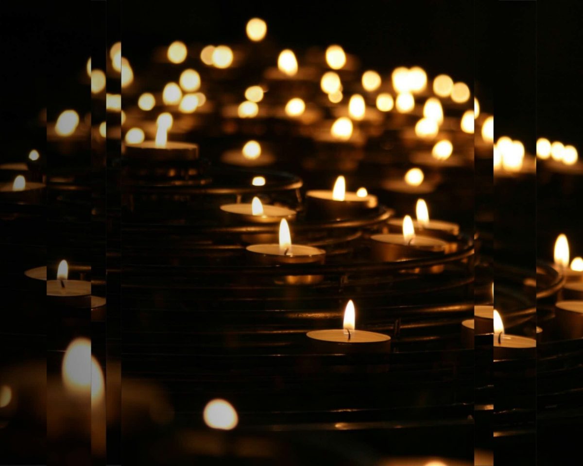 A picture of candles.